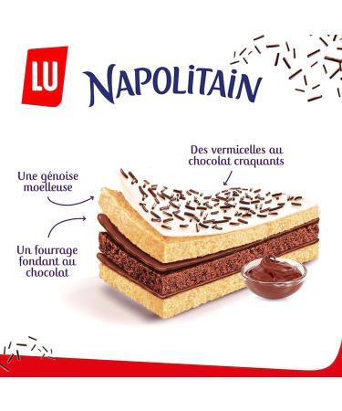 LU - Neapolitan - Individual soft cakes with chocolate filling - Ideal for children's snacks - Practical pocket size - Made i - Buy Online on GoSupps.com