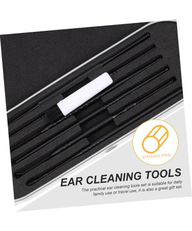 FRCOLOR Stainless Steel Ear Spoon Grooming Kit - Ear Cleaning Tools & Headphone Cleaning Set for Travel - Durable Household Tool Kit - Buy Online on GoSupps.com