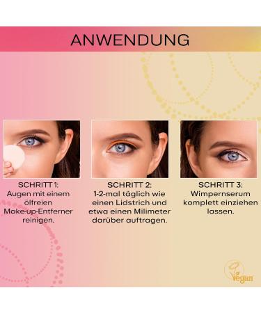 LEFURELL Eyelash Serum - Fast Growth for Long Full & Healthy Lashes | Hormone-Free Vegan Made in Germany 3 ml - Buy Online on GoSupps.com