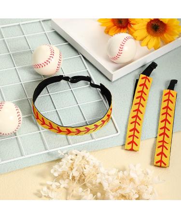 6-Piece Softball Headband Set - Elastic Baseball Hair Accessories for Girls & Women | No-Slip, Adjustable Workout Headbands for Teens & Sports - Buy Online on GoSupps.com