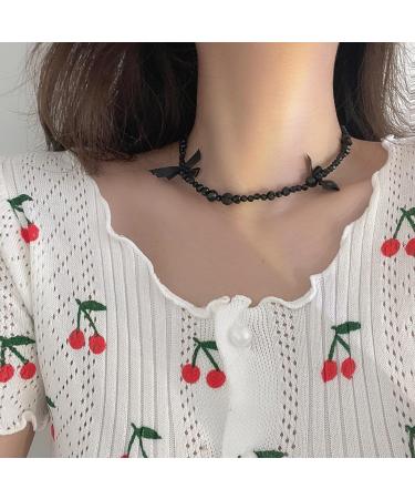 Handmade Oralgos Fashionable Necklace | Elegant Crystal Pearl Choker for Women & Girls - Buy Online on GoSupps.com