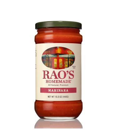 Rao's Homemade Marinara Sauce, 15.5 oz, Tomato Sauce, All Purpose, Keto Friendly Pasta Sauce, Premium Quality, Tomatoes from Italy and Olive Oil