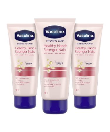 Vaseline Intensive Care Hand Lotion for hands and nails treatment Healthy Hands Stronger Nails hand cream enriched with Keratin 100 ml 3 pack 100 ml (Pack of 3)