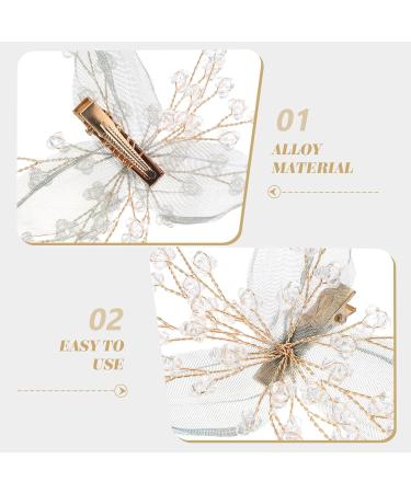 Lurrose Bridal Hair Clips - Green Leaf & Crystal Accessories for Weddings & Parties - Buy Online on GoSupps.com