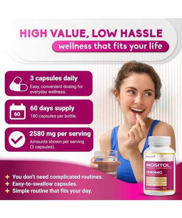 Ultra Inositol 2580mg - 14-in-1 with Berberine Alpha Lipoic Acid Chasteberry DIM - Max Absorption - 180 Capsules - Non-GMO Gluten-Free Lab Tested 180 count (pack of 1) - Buy Online on GoSupps.com