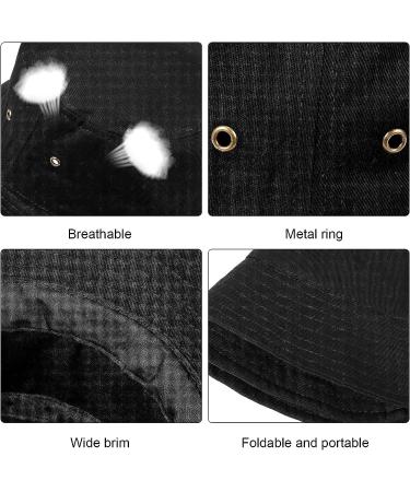 4-Piece Bucket Hat Set for Men, Women, and Kids - Sun Beach Travel Fishing Hats (Black, White, Beige, Red) - Buy Online on GoSupps.com