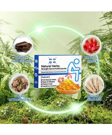 Dowsea Heca Natural Herbal Hemorrhoid Relief Capsules - 3 Boxes | Effective Hemorrhoid Treatment for Women & Men - Buy Online on GoSupps.com