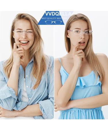 VVDQELLA 3-Pack Blue Light Filter Reading Glasses - Computer & Gaming Glasses | UV Protection | 1.0x Magnification - Buy Online on GoSupps.com