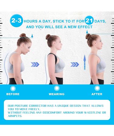 Adjustable Posture Corrector for Women & Men - Breathable Upper Back Support Brace for Scoliosis & Pain Relief - Buy Online on GoSupps.com