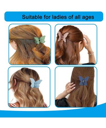 VENGABY Hair Claw Clips for Thick & Thin Hair - 12pcs Non-Slip Matte Butterfly Clips | Strong Hold Jaw Clip Hair Accessories for Women - Buy Online on GoSupps.com