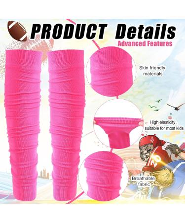 Toulite 4 Pair Kids Football Leg Sleeves - Pink Compression Calf Sleeves for Sports Running & Cycling - Buy Online on GoSupps.com
