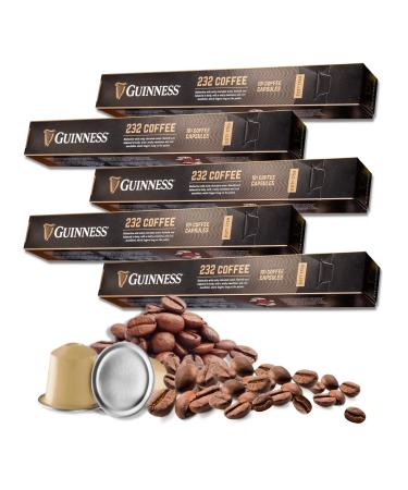 Guinness Coffee 232 Brew Capsules by Tiki Tonga Coffee Roasters (50 Capsules)