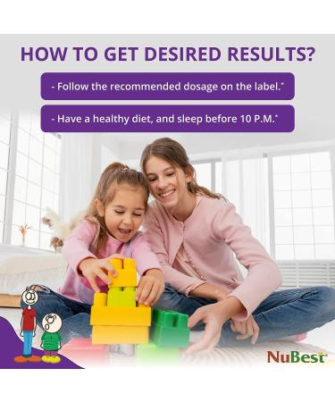 NuBest Tall Kids Chewable Multivitamins - Supports Healthy Growth, Immunity & Bone Strength - Ages 4-9 - 60 Animal Shape Tablets - 2 Pack | 2 Months Supply - Buy Online on GoSupps.com