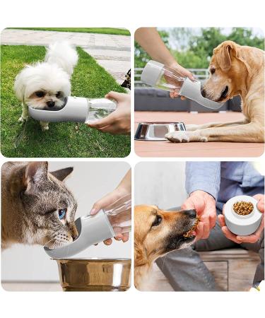 Cappaw Dog Water Bottle - Portable Dispenser & Food Container for Outdoor Adventures - Grey - Buy Online on GoSupps.com
