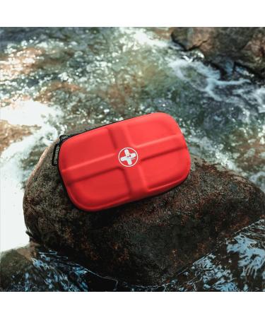 Rhino Rescue Mini First Aid Kit - Waterproof Portable Emergency Essentials for Travel Camping Car and Home - Buy Online on GoSupps.com