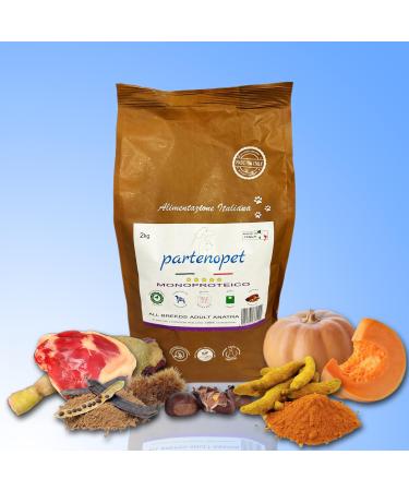 Partenopet Adult All Breeds Mono Duck 100% Natural Dog Food 2kg