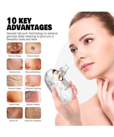 Amuka Blackhead Remover Tool - Exfoliating Crystals with Vacuum Suction for Fresh, Flawless Skin - Rechargeable Extractor - Buy Online on GoSupps.com