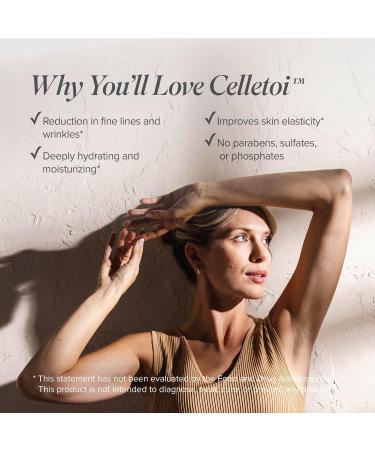 Isagenix Celletoi Firming Cashmere Cream - Hydrating, Soothing, Dermatologist Tested - Gentle on Skin, Cruelty Free, Vegan - Infused with Hyaluronic Acid and Ceramides - Leaping Bunny Certified - Buy Online on GoSupps.com