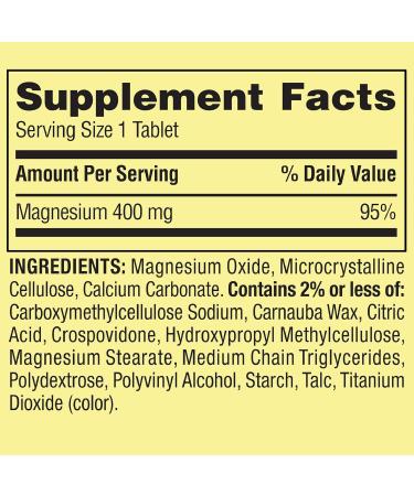 Spring Valley Magnesium 400mg 250 Tablets + Luall Sticker - Buy Now - Buy Online on GoSupps.com