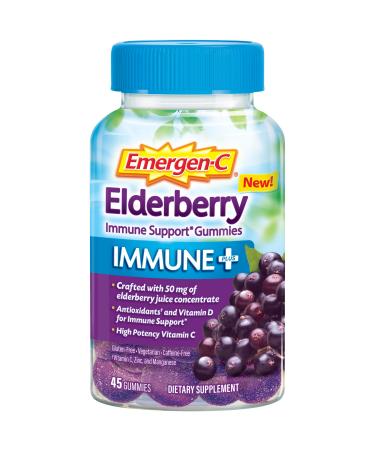 Emergen-C Immune Gummies -Elderberry -45 Count