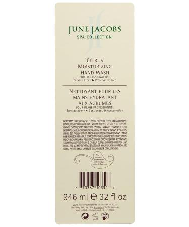 June Jacobs Citrus Moisturizing Hand Wash 32oz - Hydrating Luxury for Hands | International Shipping Available - Buy Online on GoSupps.com