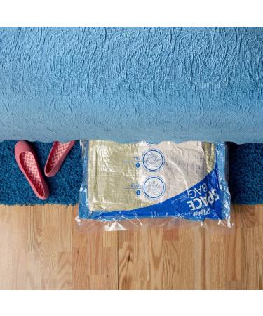 Ziploc Space Bag Clothes Vacuum Sealer Storage Bags - Jumbo Size (2 Pack) for Home Organization - Buy Online on GoSupps.com