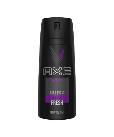 AXE Body Spray for Men, Excite, 4 oz(pack of 3)