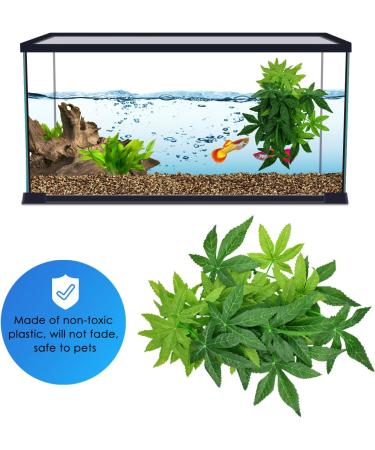 ERKOON Artificial Plastic Plant 3 Pieces Set Reptile Habitat and Aquarium Fish Terrarium Decor - Buy Online on GoSupps.com