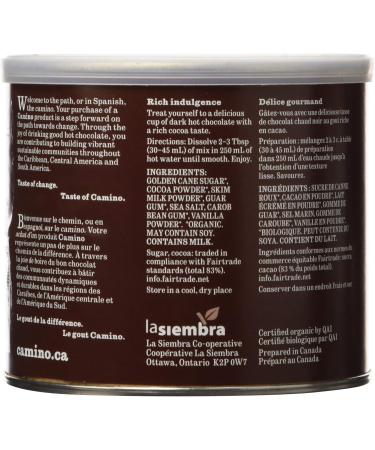 Camino Organic Instant Hot Chocolate - Dark Hot Chocolate (6x336g) - Buy Online on GoSupps.com
