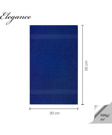 Class Home Collection Terry Guest Towels - Pack of 4 100% Cotton Royal Blue 30x50 cm - Premium Quality for Your Home - Buy Online on GoSupps.com