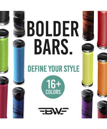 BW Chainline Grips: Dual Lock-On MTB Bike Handlebar Grips in Blue - Buy Online on GoSupps.com