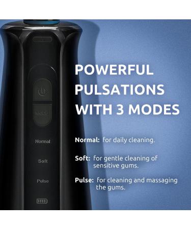 Water Flosser Cordless - Rechargeable Dental Oral Irrigator with 3 Modes 4 Jet Tips & 300ml Tank IPX7 Waterproof for Home & Travel - Buy Online on GoSupps.com