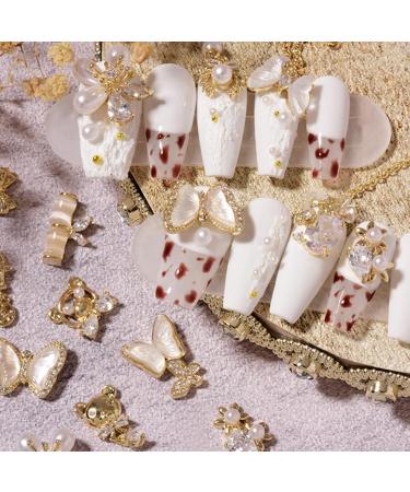 Creative Butterfly Shape Nail Rhinestones Shiny Glitter Rhinestones Charm Nail Art Decor Accessories 4D Trendy Diy Cubic Zirconia Nail Decor For Crafts Nail Art-13 - Buy Online on GoSupps.com