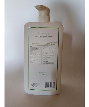 Native Cucumber & Mint Body Wash 36 OZ - Refreshing Natural Cleanser with Pump for All Skin Types - Shop Internationally - Buy Online on GoSupps.com