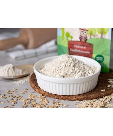 Organic Oat Flour 2 Pounds - Non-GMO Stone Ground Whole Grain Berries - Kosher Vegan Bulk Baking Mix for Pancakes, Muffins, Waffles & Bread - High Fiber - 1 Pack - Buy Online on GoSupps.com