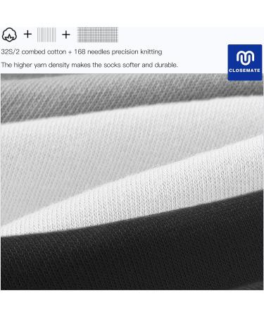 Buy Closemate 6 Pair Invisible Short Socks for Men & Women - Breathable Cotton No Show Sneaker Socks in Black White & Gray (Size 38-43) - Perfect for Everyday Wear - Buy Online on GoSupps.com