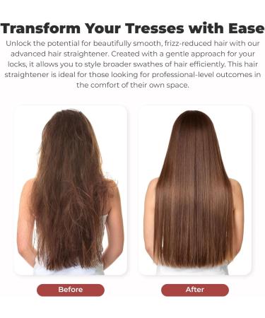 Joya Mia Allure 1 Oxidation Titanium Hair Straightener - Portable & Lightweight Flat Iron with Adjustable Temperature LCD Display & Travel-Friendly Design for All Hair Types - Teal - Buy Online on GoSupps.com