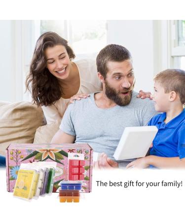 Juehu 8-Piece Aromatherapy Wax Melts - Scented Fragrance Cubes for Stress Relief & Relaxation | Perfect Gift for Mother's Day Birthdays & Christmas - Buy Online on GoSupps.com