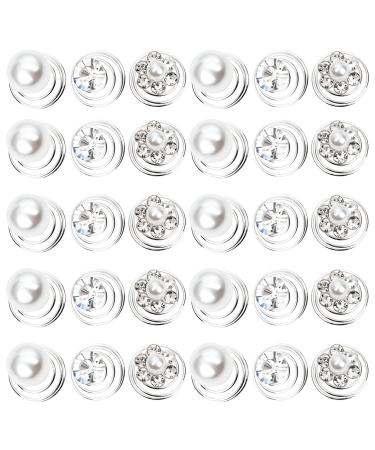 jiebor 96Pcs Spiral Hair Pins Rhinestone Pearl Hair Clips Accessories Coil Twist with Crystal Jewelry for Prom Wedding Women Bridal Christmas Gift