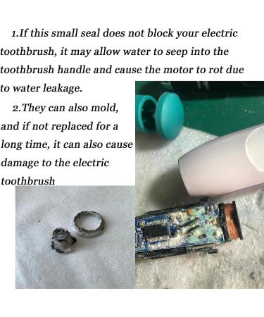 Upgraded Electric Toothbrush Shaft Rubber Sealing Parts - Replacement for HX2400 HX6210 HX6300 & More | Set of 2 | International Shipping - Buy Online on GoSupps.com
