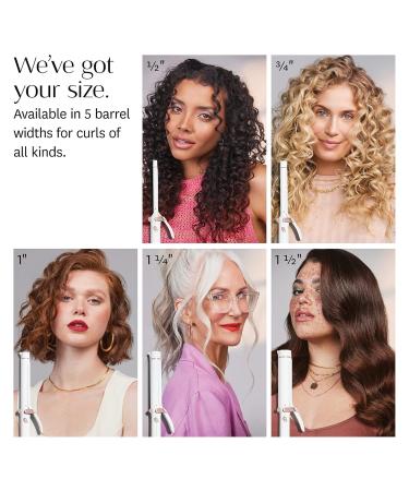 Buy T3 SinglePass Curl Professional Curling Iron - Custom Ceramic Long Barrel Adjustable Heat for Shiny Curls & Waves - 1 inch White/Rose Gold | International Shipping Available - Buy Online on GoSupps.com