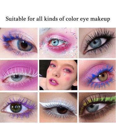 CARL 3 Pieces Mascara Blue White Black Waterproof Long Lasting 5D Colorful Mascara Set for Long Eyelashes Waterproof Eye Makeup - Buy Online on GoSupps.com