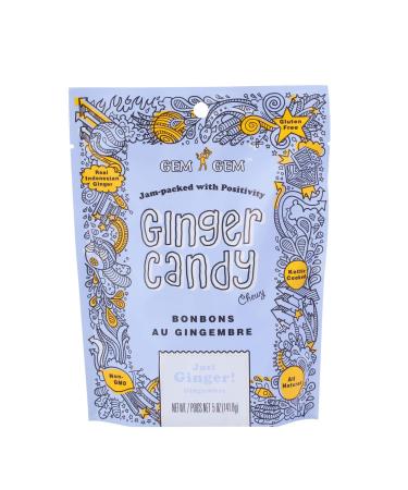 Gem Gem Ginger Candy Chewy Ginger Chewy Ginger Chews (original 140 g (lot de 1))
