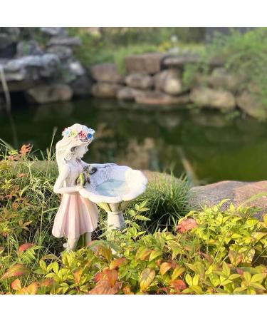 Solar Fairy Statue Solar Fairy Garden Ornaments Outdoor Solar Lights Fairy Figurine Resin Angel Garden Ornaments for Patio Yard Lawn Porch Decor - Buy Online on GoSupps.com