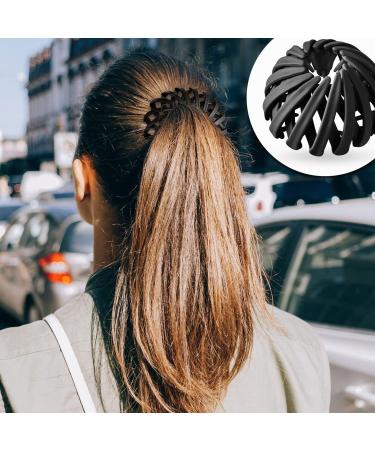 Shop Luvadeyo Vintage Bird Nest Hair Clips - 3-Piece Set | Monochrome Pink Coffee Black - Elegant Hair Accessories for Women & Girls - Buy Online on GoSupps.com