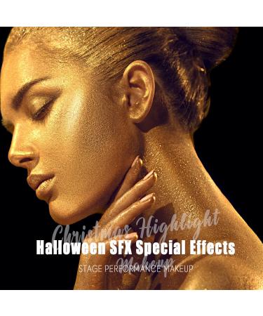 Viola House Silver Gold Face Body Paint | 60g Washable Makeup for Halloween & Christmas SFX - Buy Online on GoSupps.com
