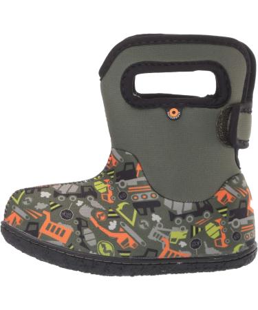 BOGS Baby Wellington Boots Plum Flower Stripe 71565 | Size UK 4 Child | Green Multi - Buy Online on GoSupps.com