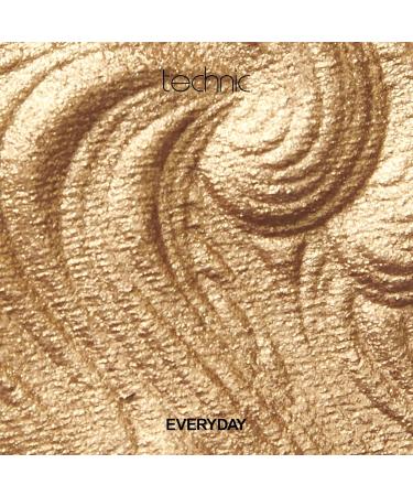 Technic Get Gorgeous Highlighting Powder - 24CT Gold Shimmer Face Makeup Compact 6g - Buy Online on GoSupps.com