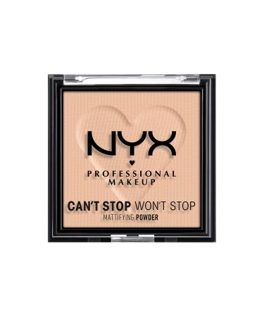 Nyx Professional Makeup Can't Stop Won't Stop Mattifying Powder Matte Finish color: Light Medium 03 Light Medium 1 piece (1 Pack)