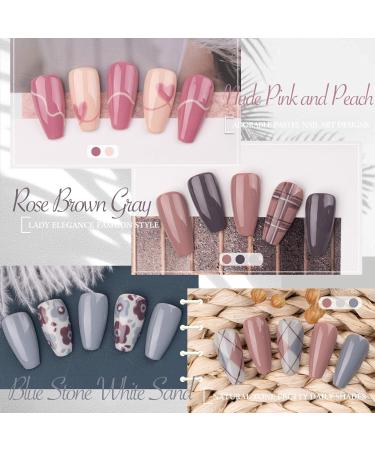 Gellen Gel Nail Polish Kit - 6 Nude Gray Colors Classic Pastels for Stunning Home Manicures - Best Gel Polish Set for Nail Art - Buy Online on GoSupps.com